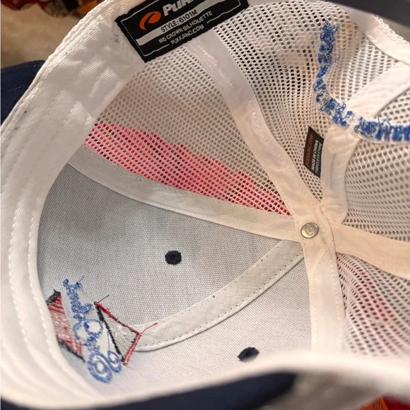 Navy and White Cap Sea Island baseball cap. NWT - Picture 8 of 9